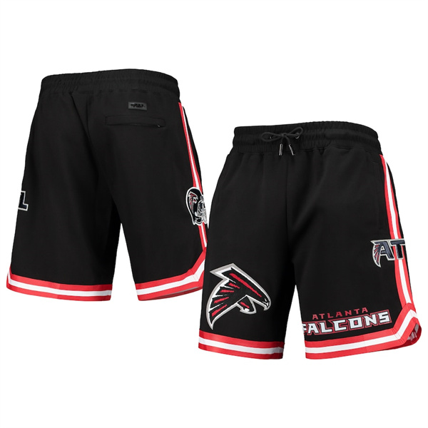 Men's Atlanta Falcons Black Shorts - Click Image to Close